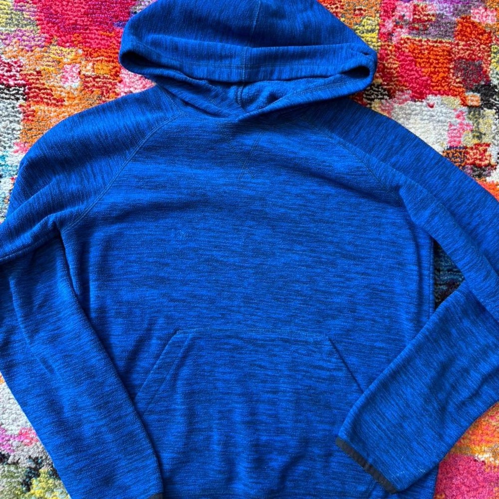 Boys size large royal blue fleece hoodie